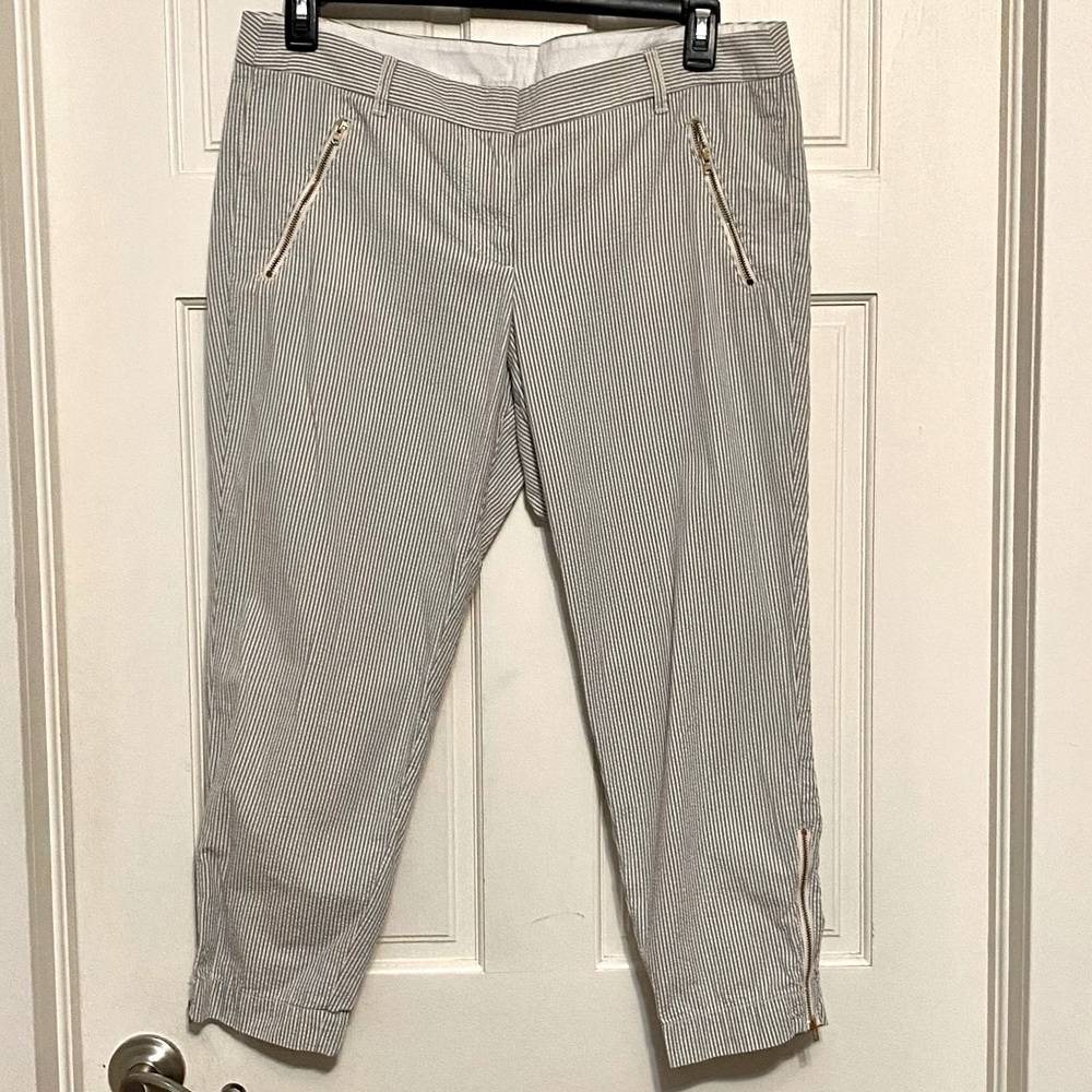 Seersucker capris from JCrew